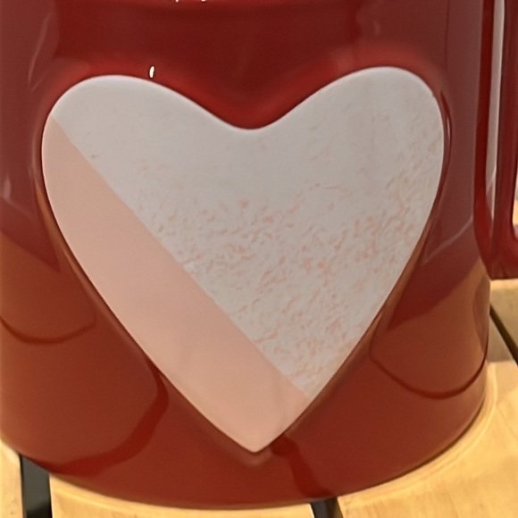 ❤️ Starbucks 2021 Valentine's Day Red Mug Pink Heart 16 oz - Picture 6 of 6
